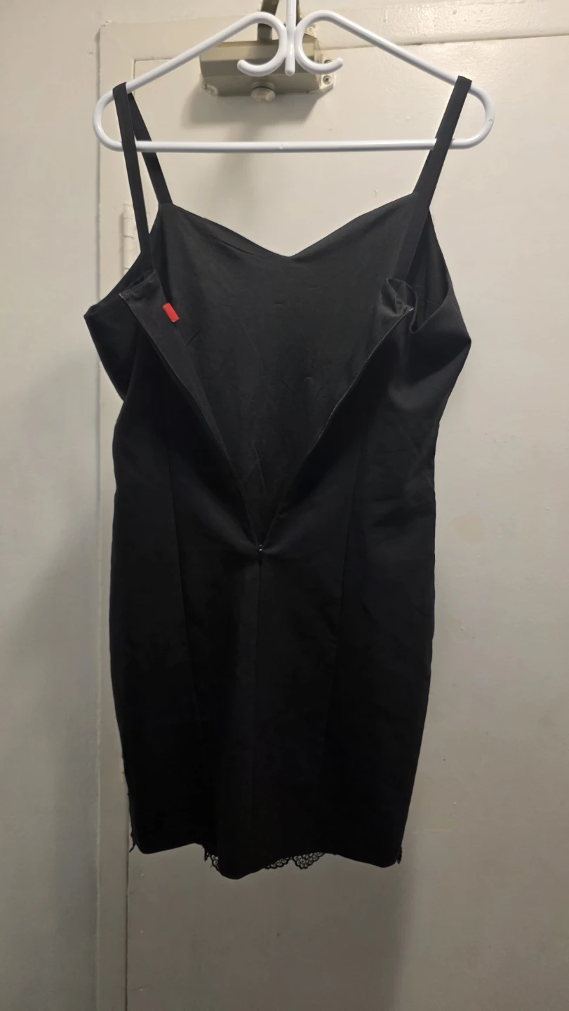 Illy London Black Lace Trim Dress Size 12