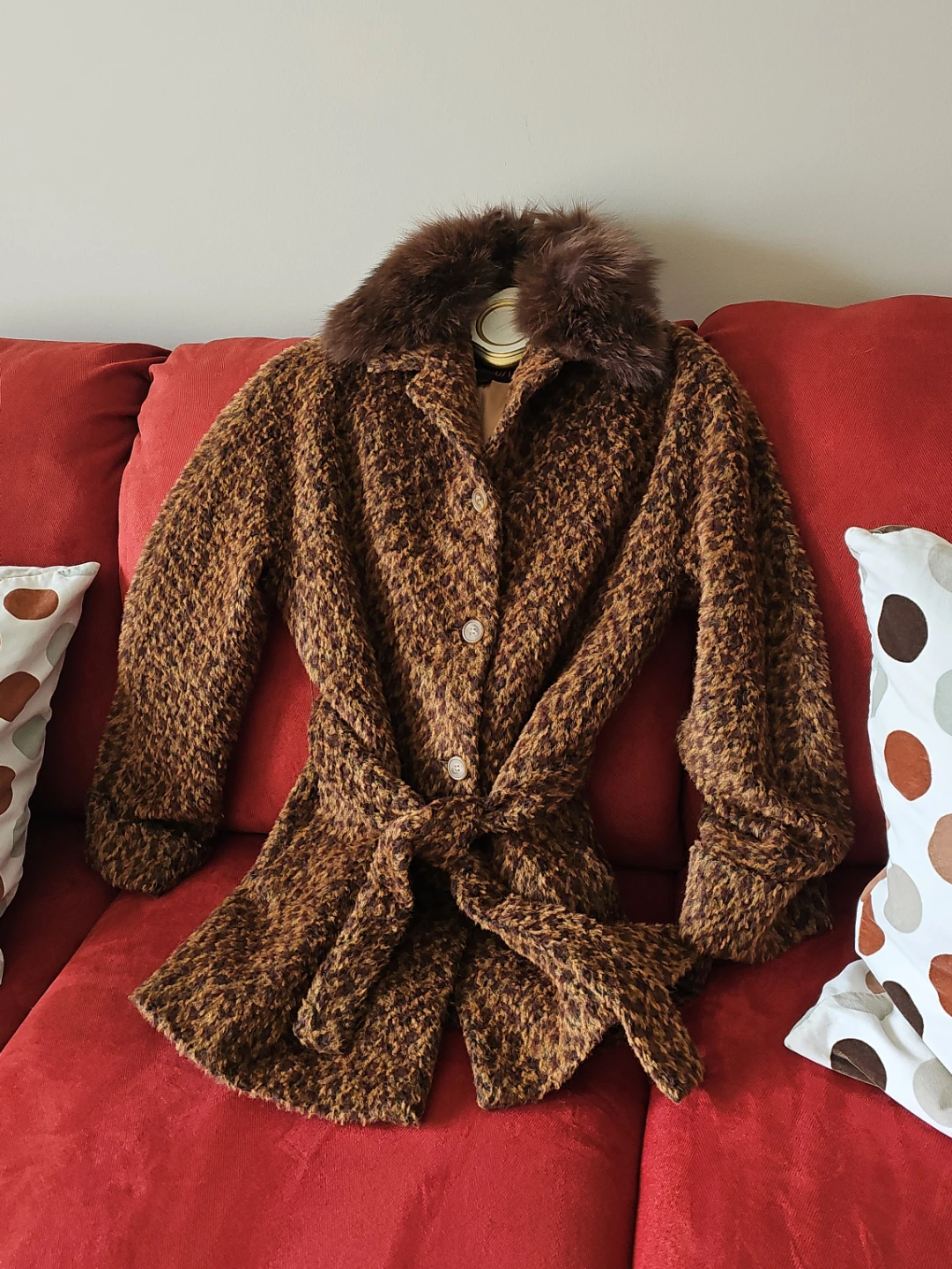 Stylish Brown Lady's Coat, rarely used.