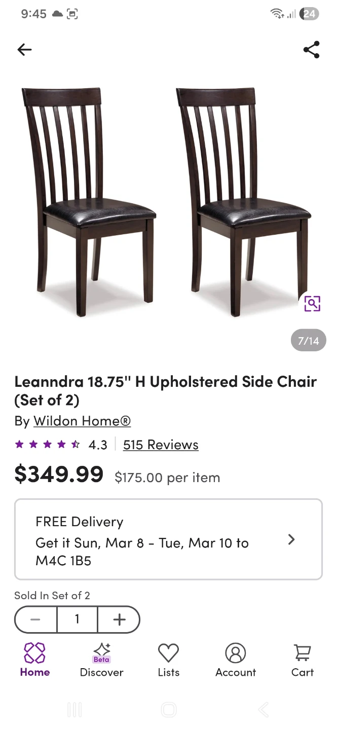 Wildon Home Leandra Upholstered Side Chairs (Set of 2) - photo 2