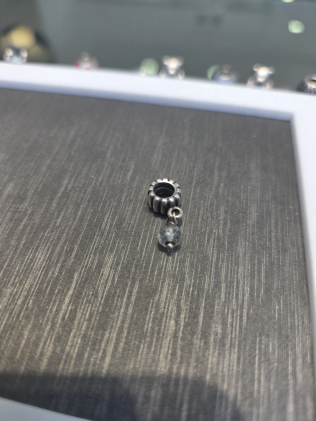 Pandora Charm with Clear Bead