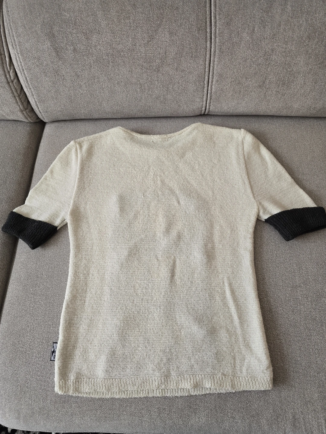 Cream "YYYY" Heart Tunic Sweater - Size M - photo 2