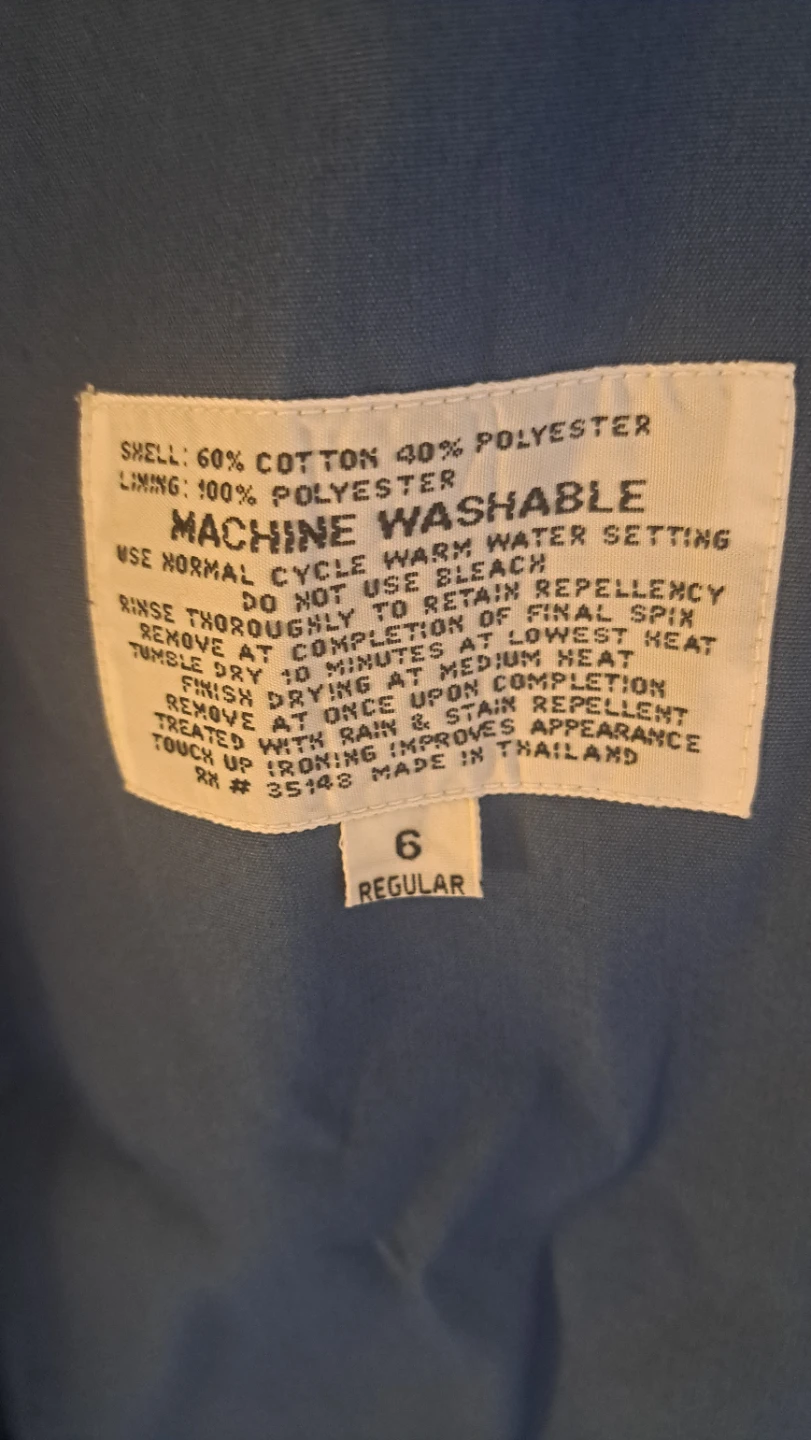 Misty Harbor Women's Blue Trench Coat Size 6 Regular - photo 4