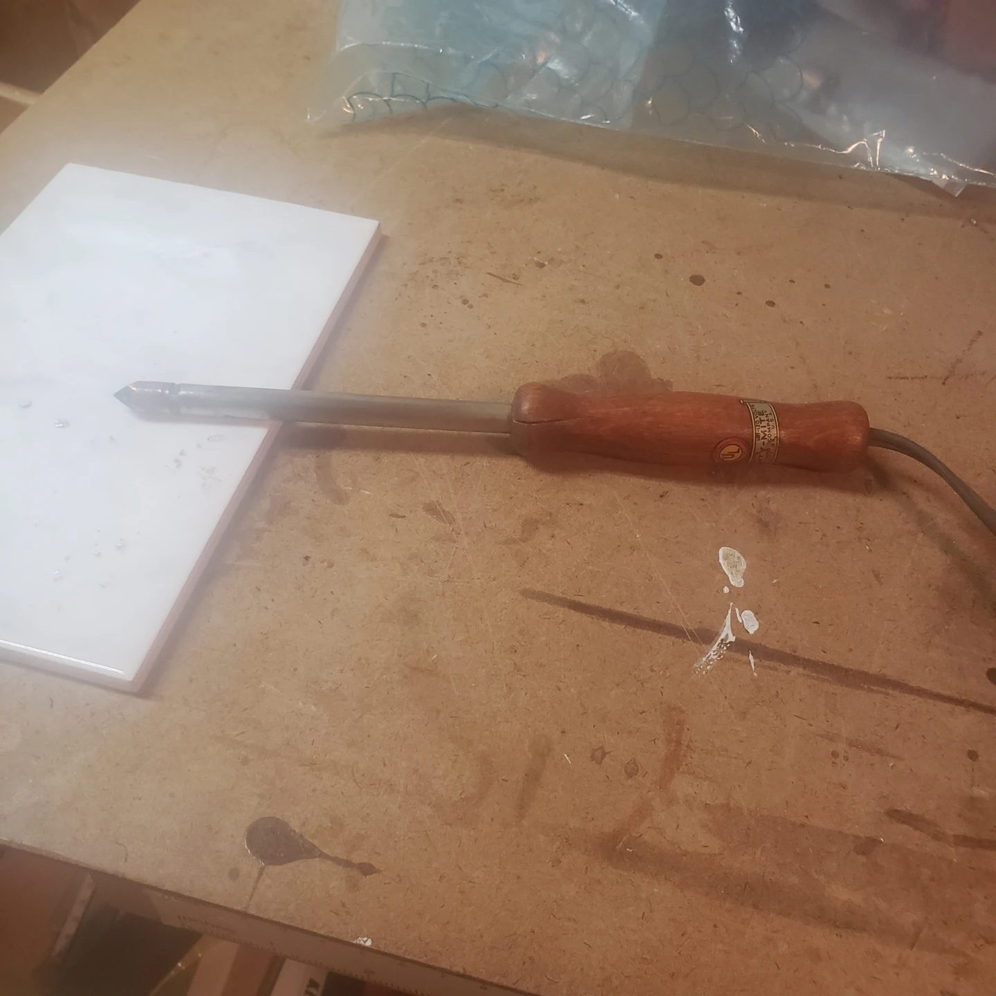 Mighty-Mite Soldering Iron Wood Handle 120 Volts