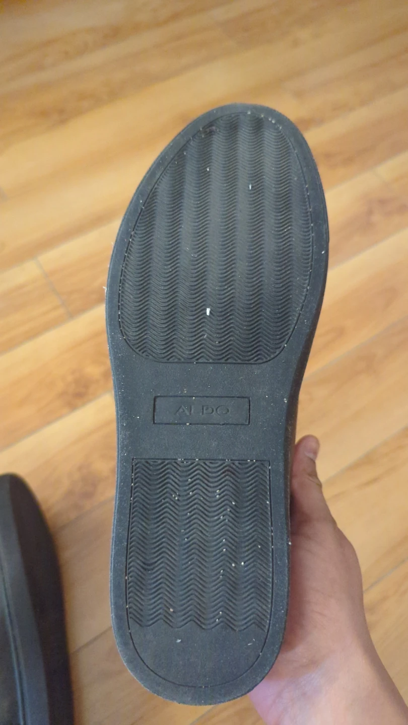 ALDO Black Leather Sneakers - Men's Size 9.5 - photo 3