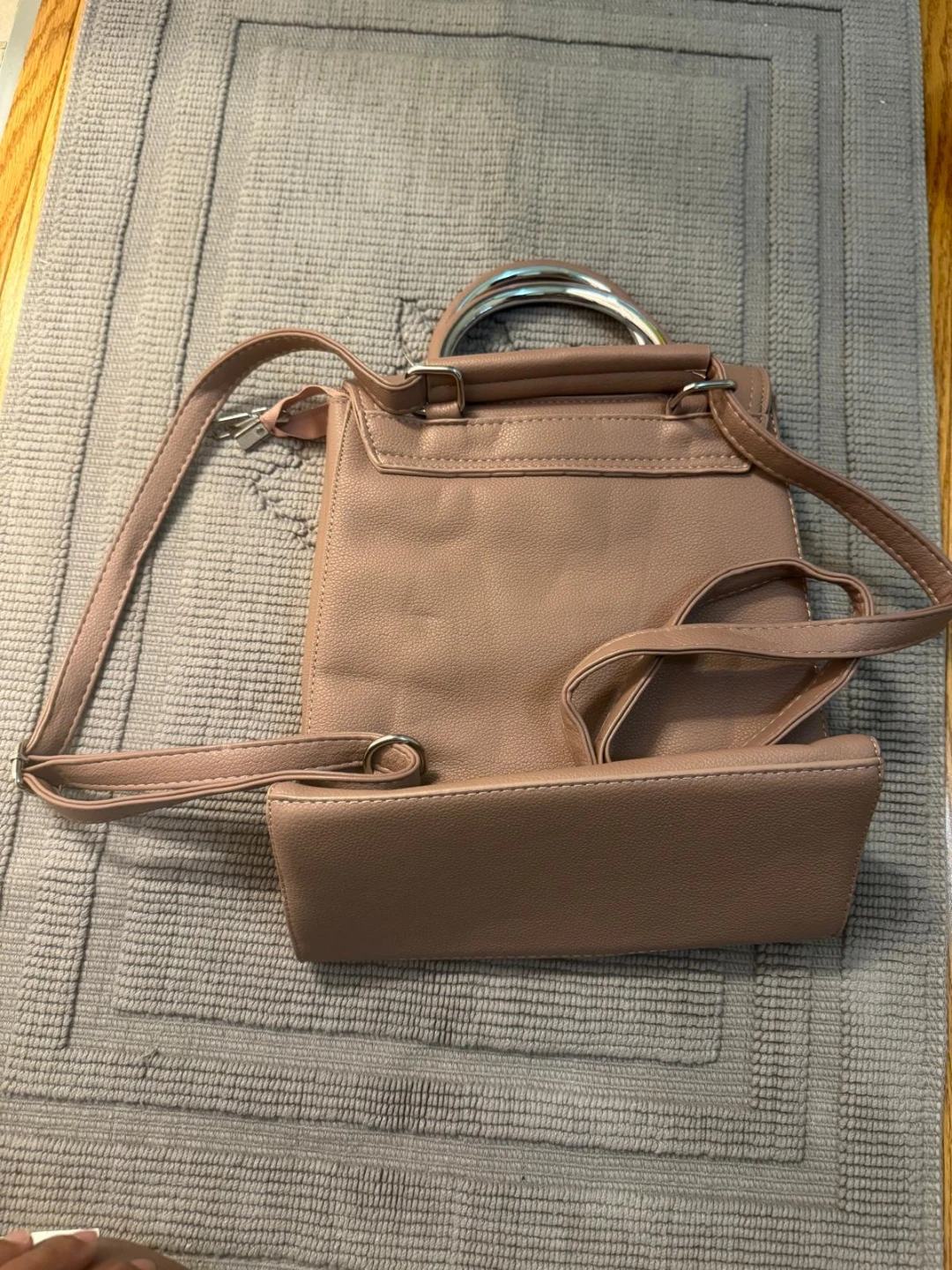 Pink  Leather Backpack Purse - photo 4