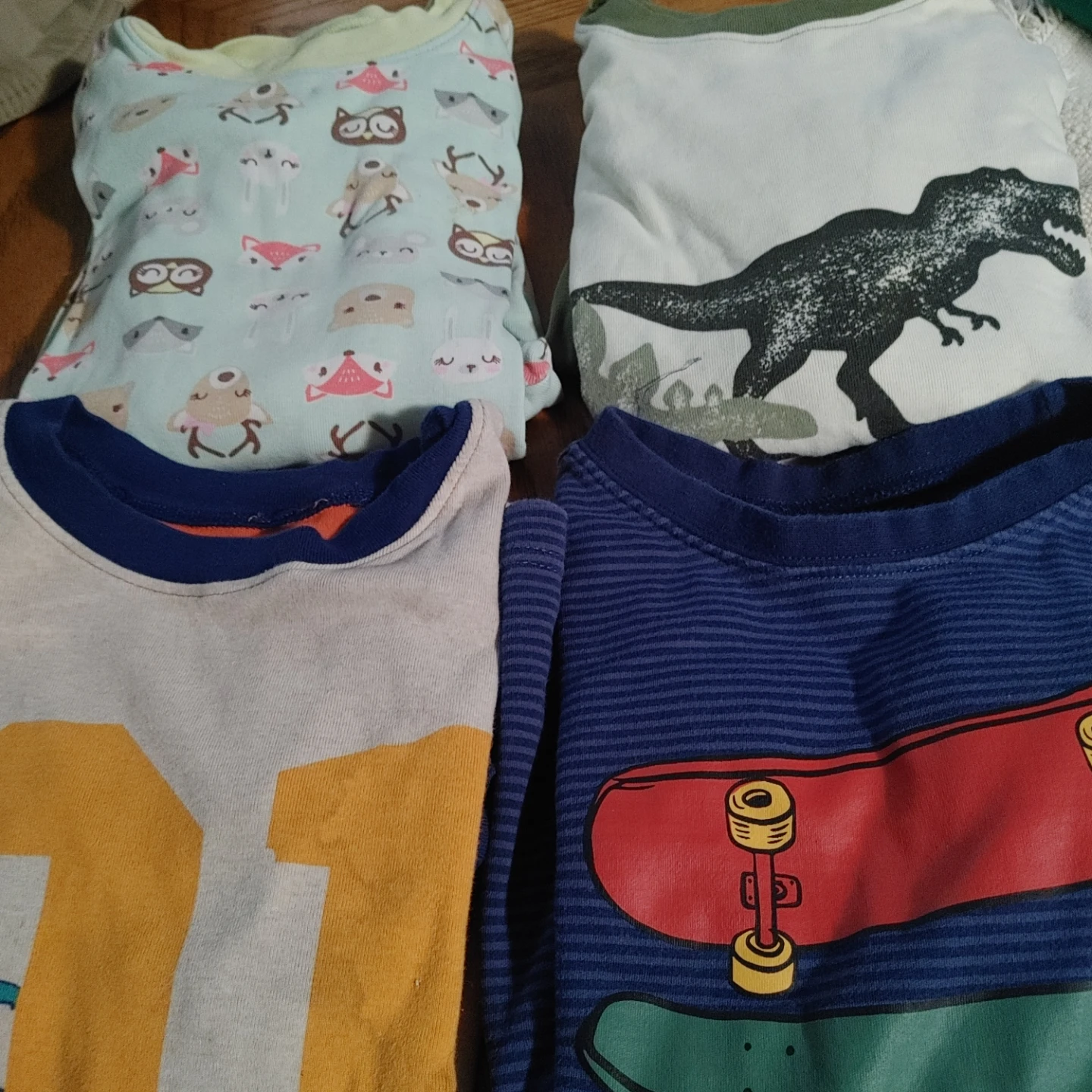 Lot of 4 Boys Long Sleeve Shirts