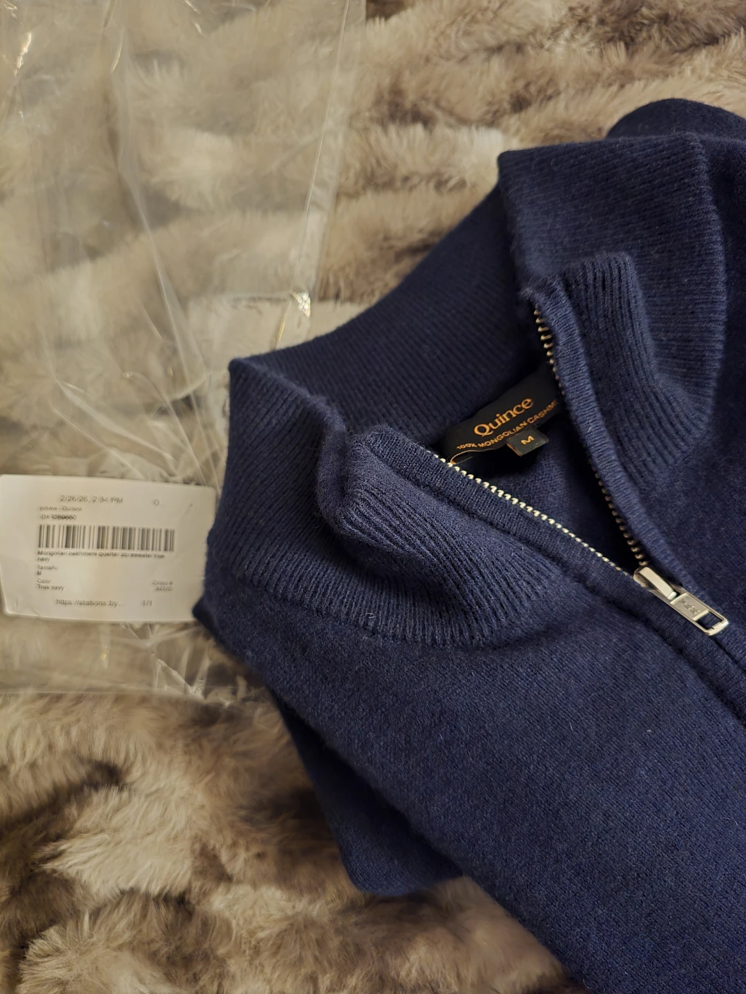 MEN Quince 100% Mongolian Cashmere Half-Zip Sweater - photo 3