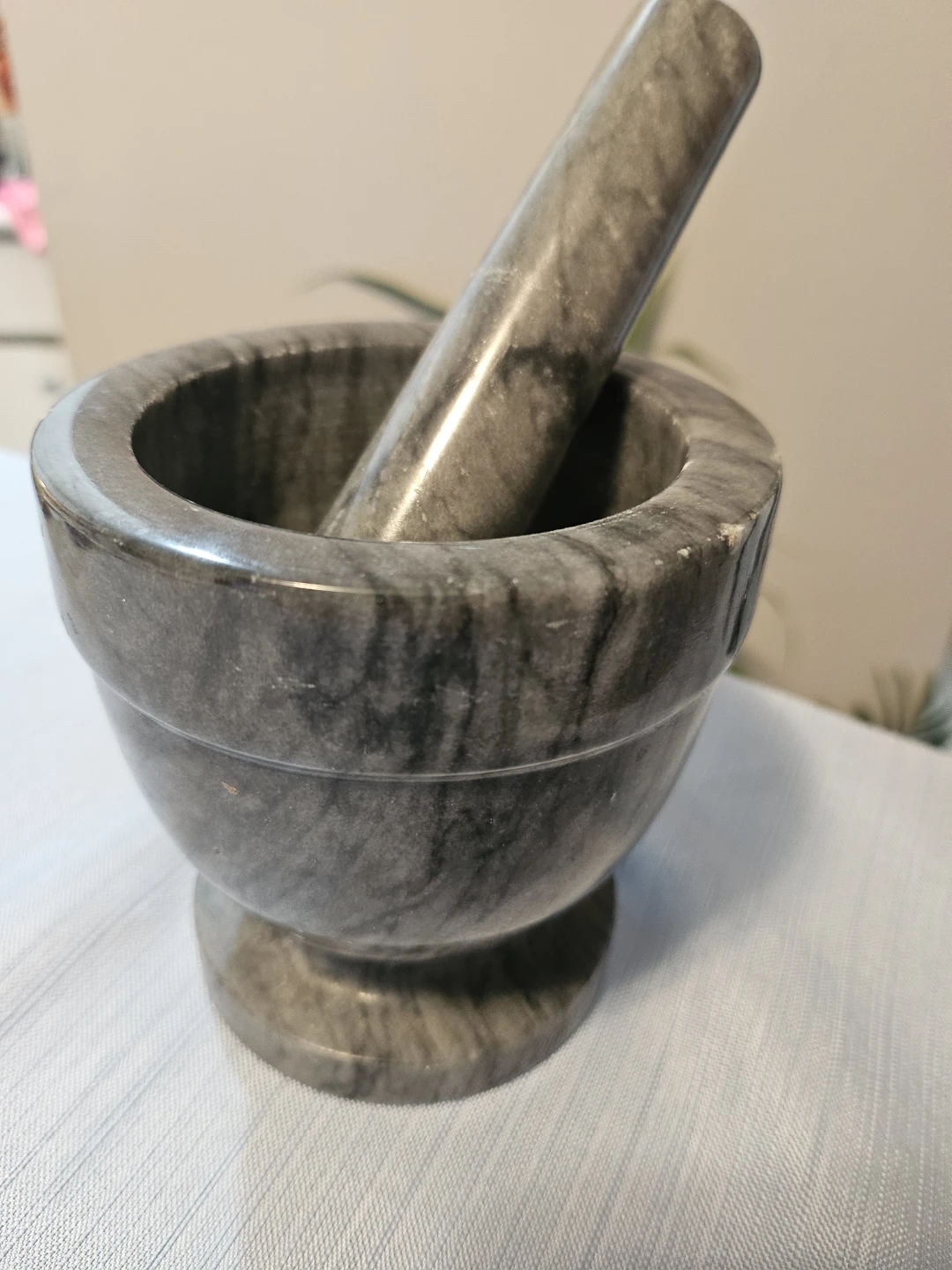Marble Mortar and Pestle Set
