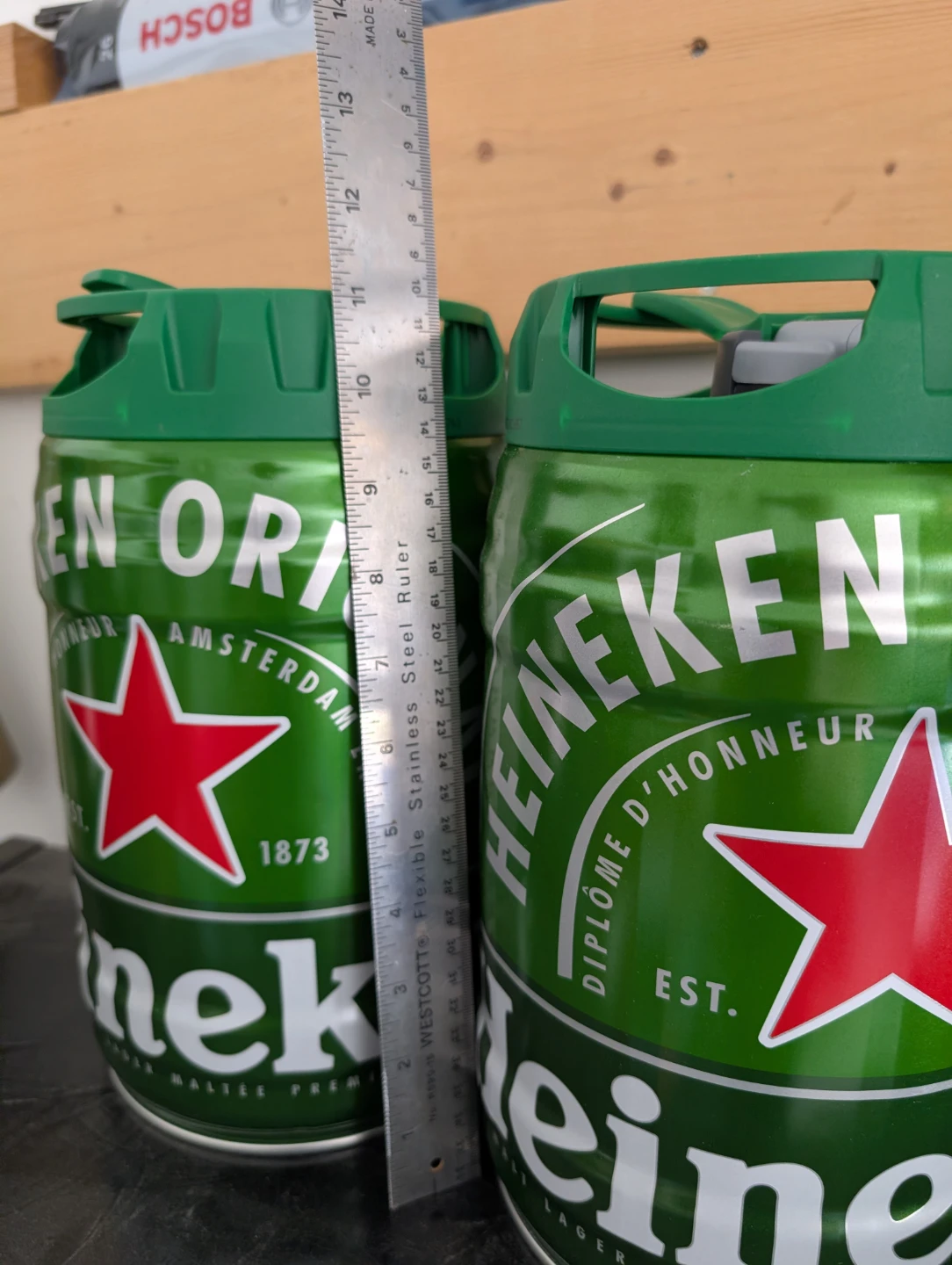Empty Heineken mini kegs - photo 2