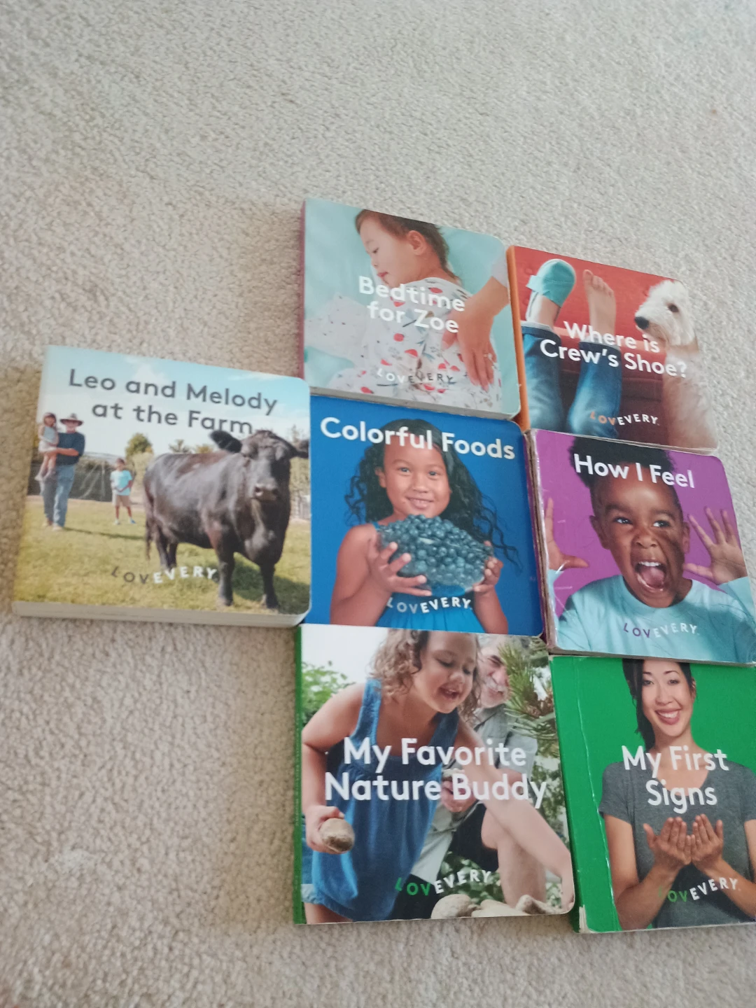 Lot of 7 Lovevery Board Books