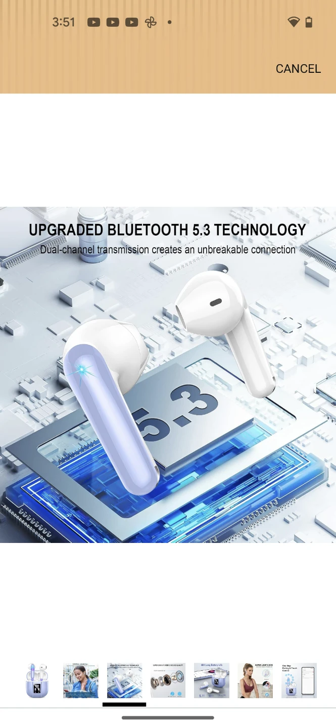 Renimer Wireless Earbuds Bluetooth 5.3 Headphones - photo 3