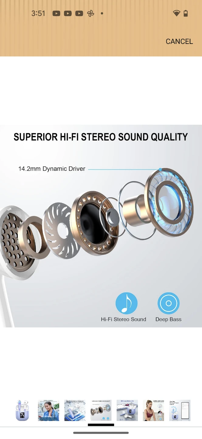 Renimer Wireless Earbuds Bluetooth 5.3 Headphones - photo 4