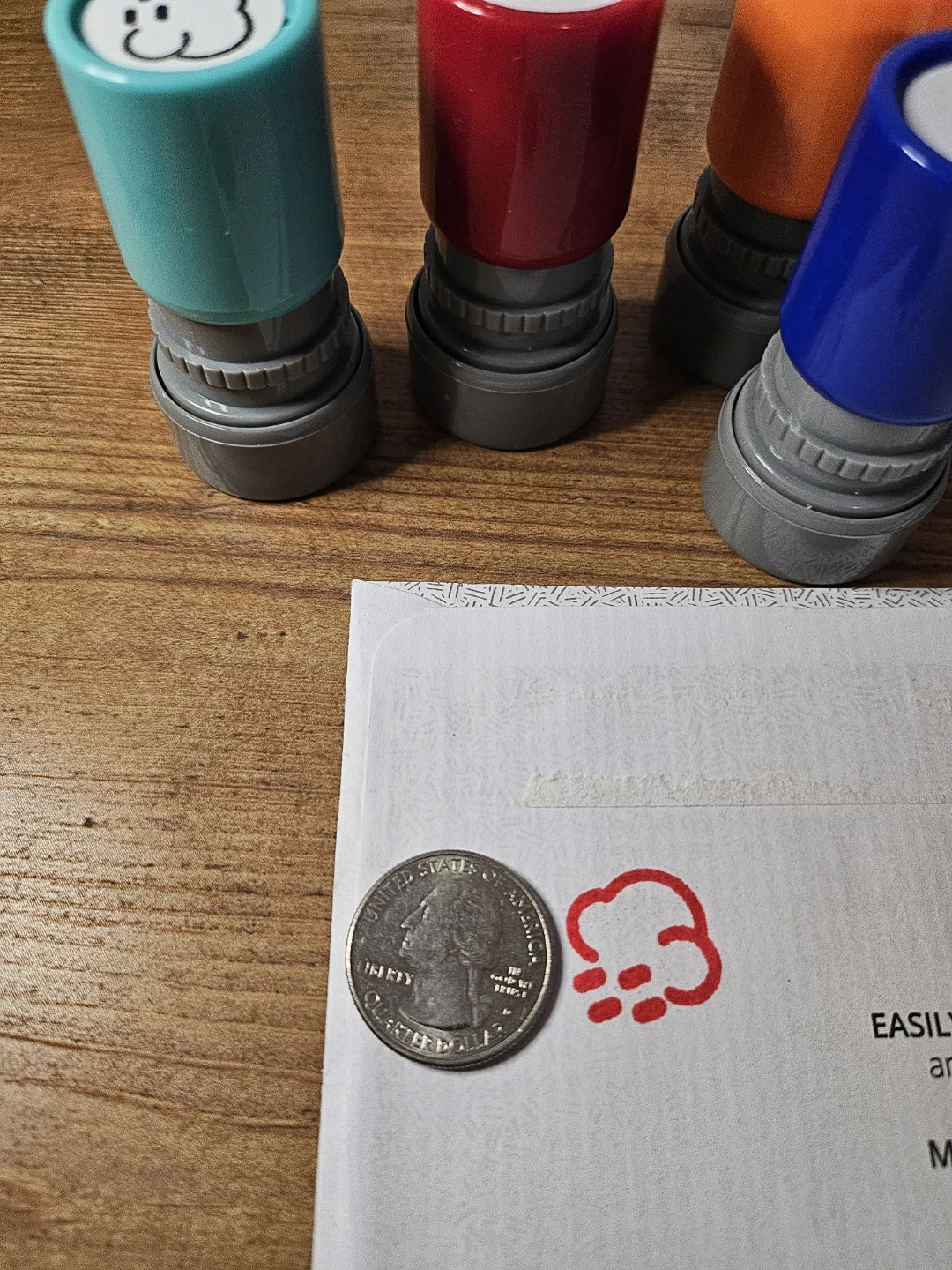 Set of 5 Weather Theme Rubber Stamps - photo 2
