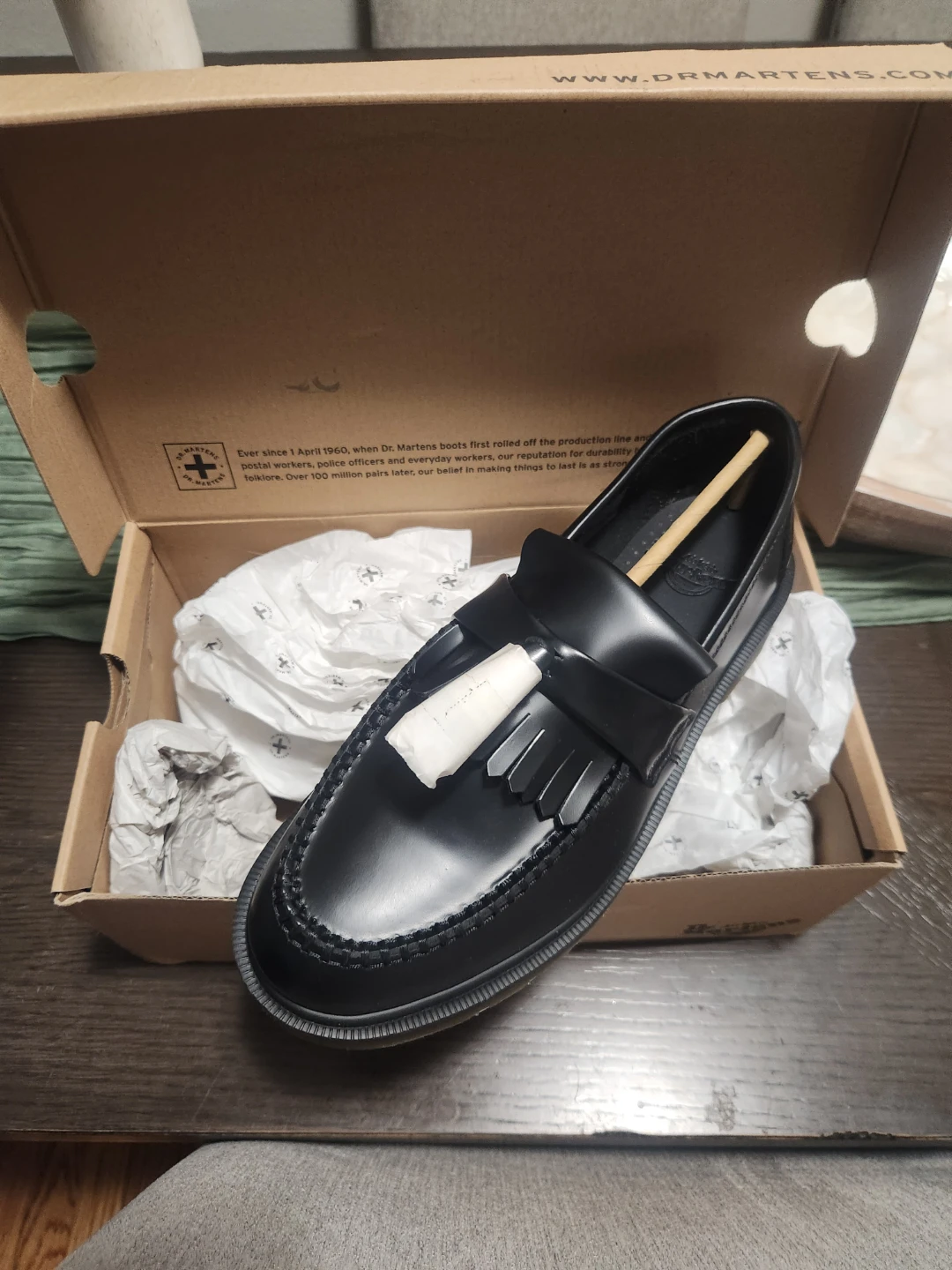 Dr. Martens Adrian Polished Smooth Loafers - Black, US 9 - photo 2