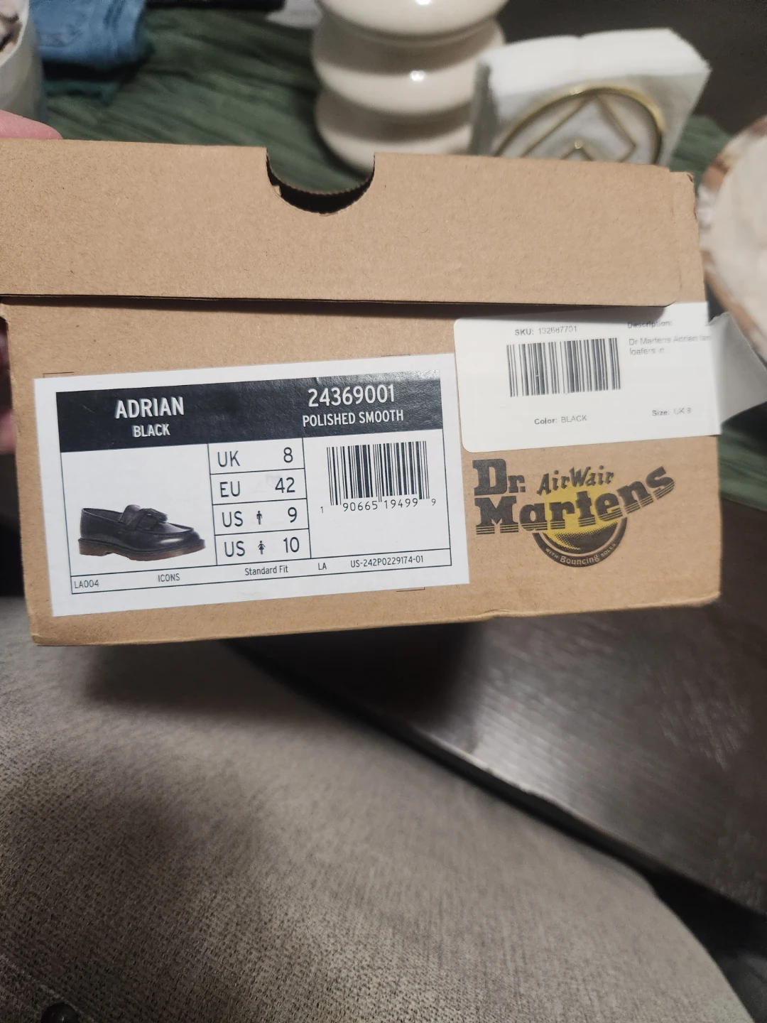 Dr. Martens Adrian Polished Smooth Loafers - Black, US 9 - photo 3