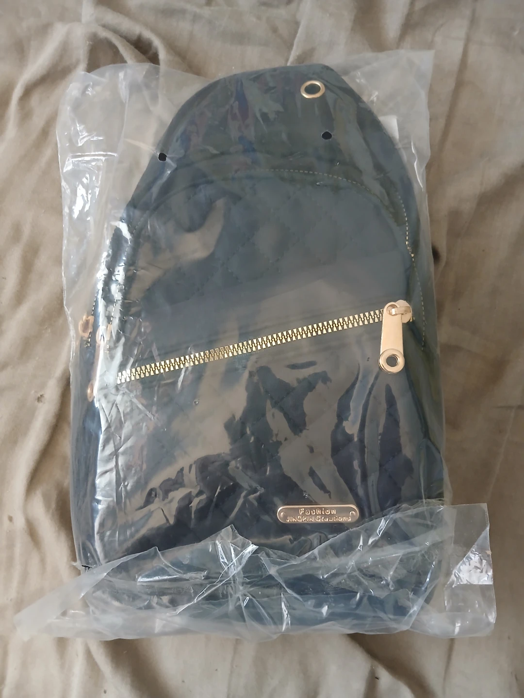 Black Quilted Sling Crossbody Chest Bag - photo 2