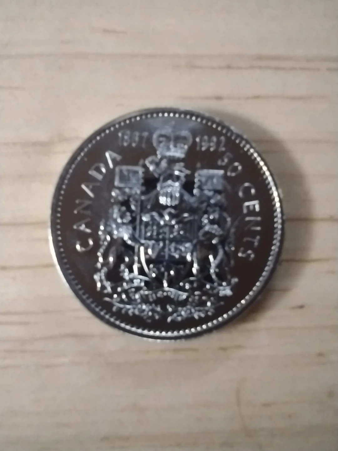 1992 Canada 50 Cents Coin