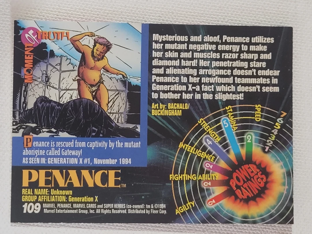 Marvel Penance Trading Card - photo 2