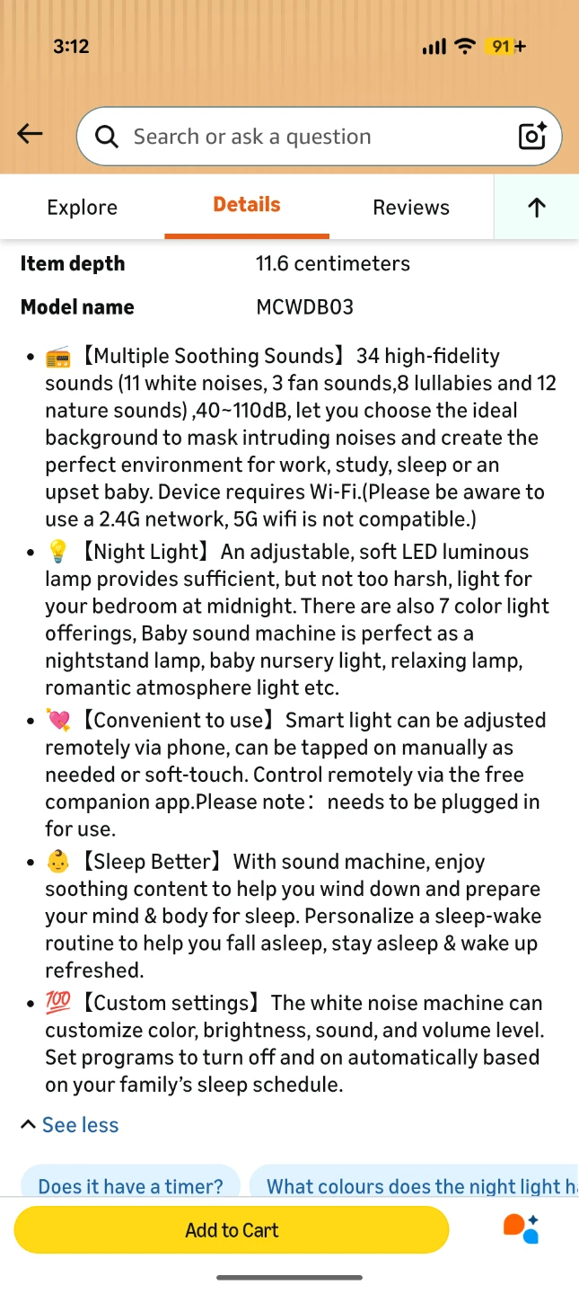 Momcozy White Noise Machine for Baby - photo 4