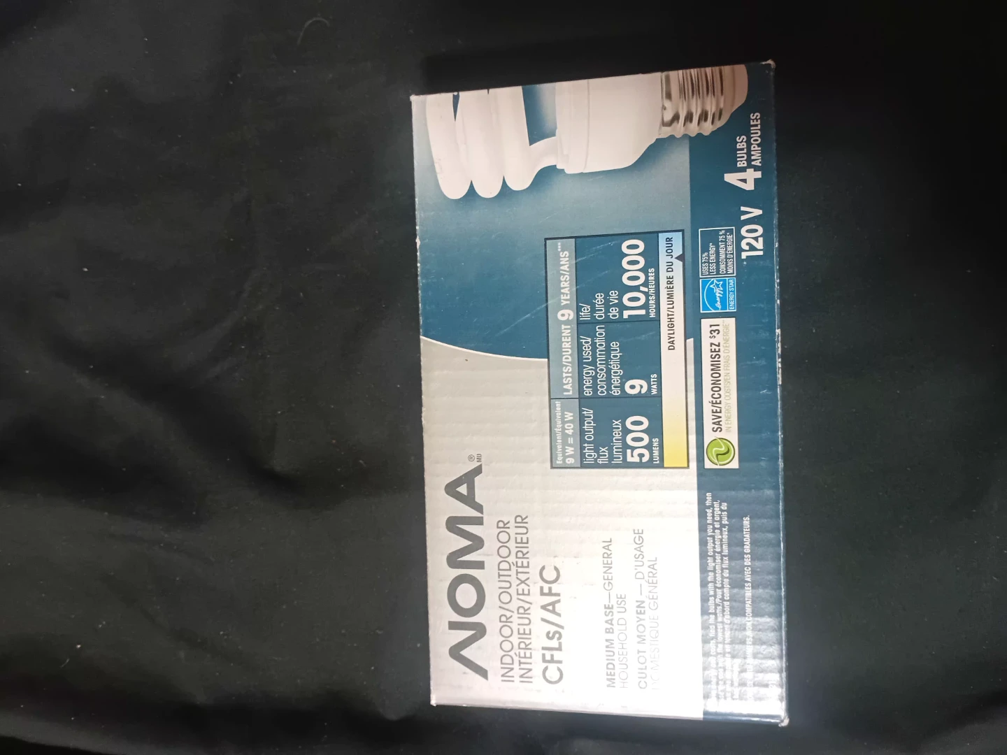 Noma CFL Light Bulbs - 4 Pack