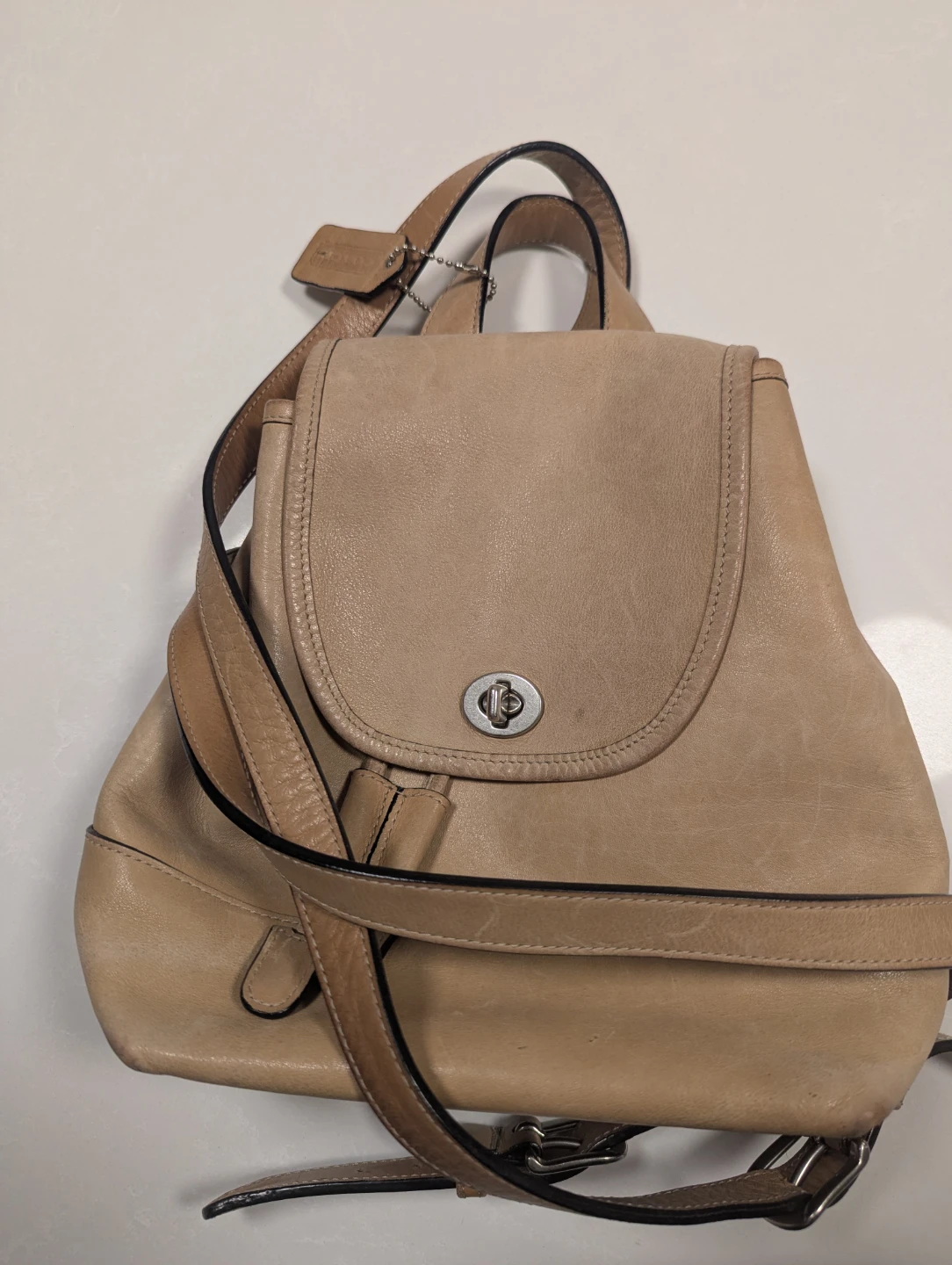 Coach Leather Backpack