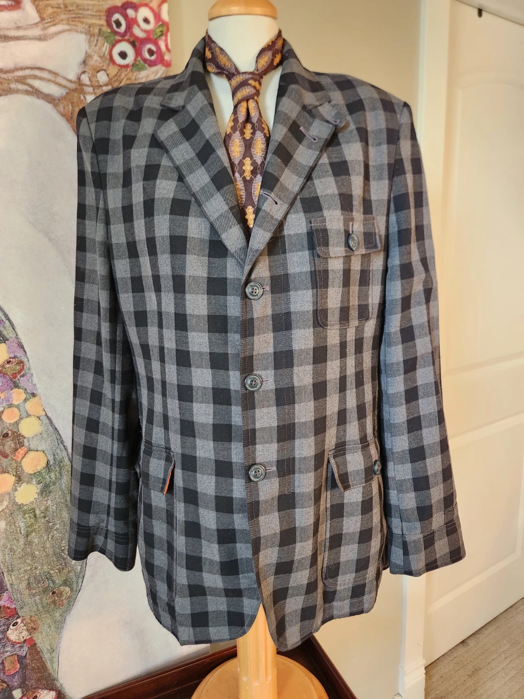 ENGLISH BRAND Ben Sherman, checkerboard Blazer Jacket XXL