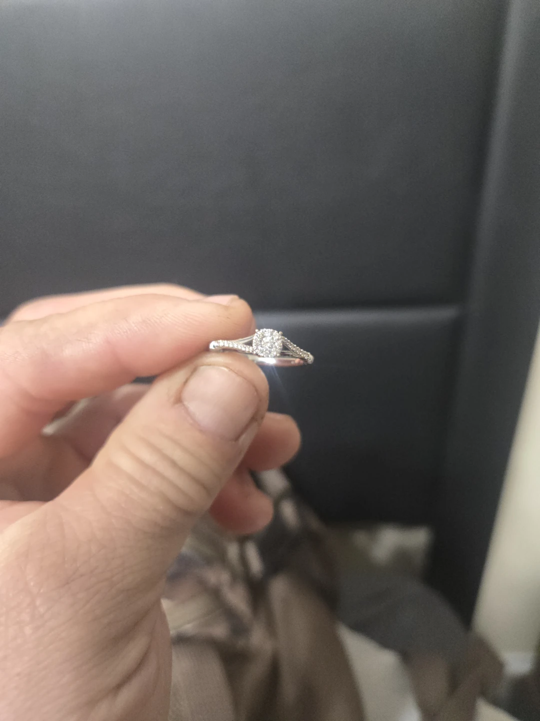 Enchanted Disney Belle Diamond Frame Promise Ring - photo 4