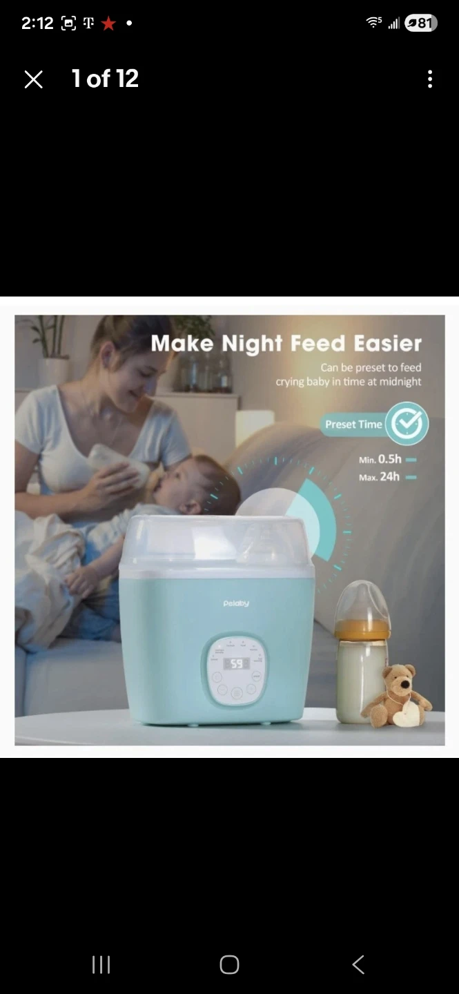 Pelaby Double Bottle Warmer - 6-in-1 Multifunction