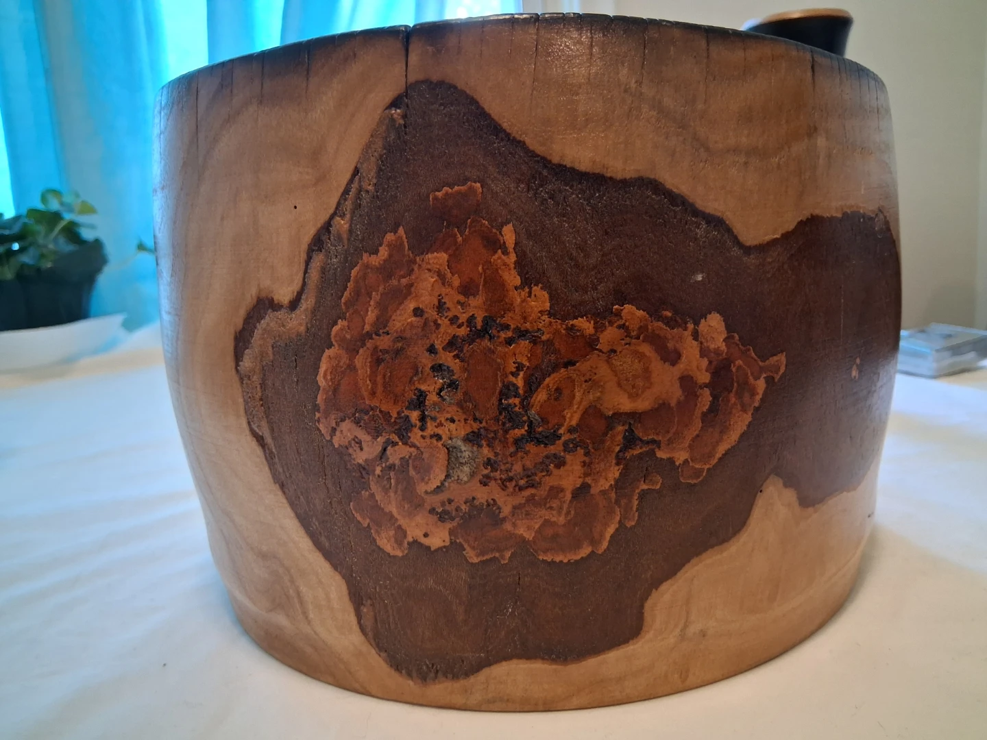 Wood Yarn Bowl Handmade for Knitting, Crochet, Winder Sewing