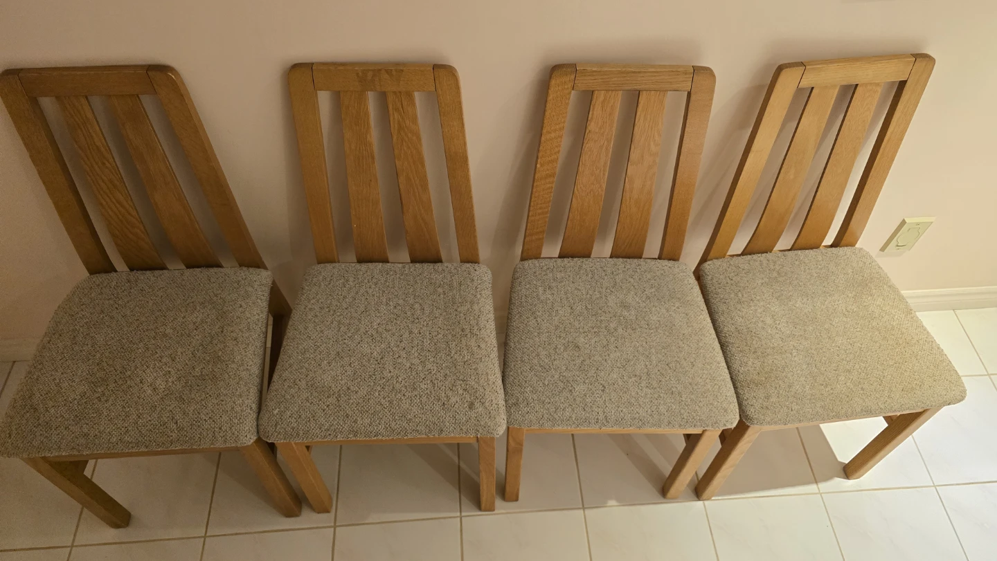 Wood Dinning Table (extendable) with 6 chair - photo 2