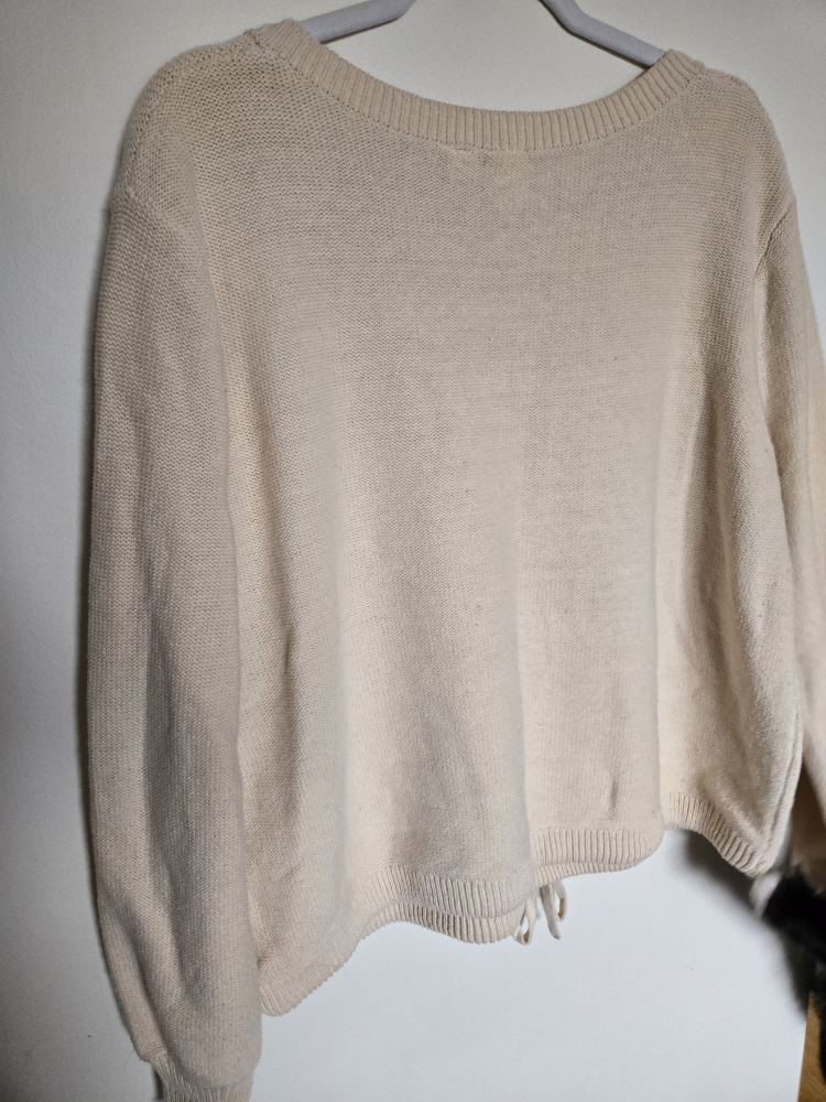 Roxy Cream Knit Sweater size XL - photo 2