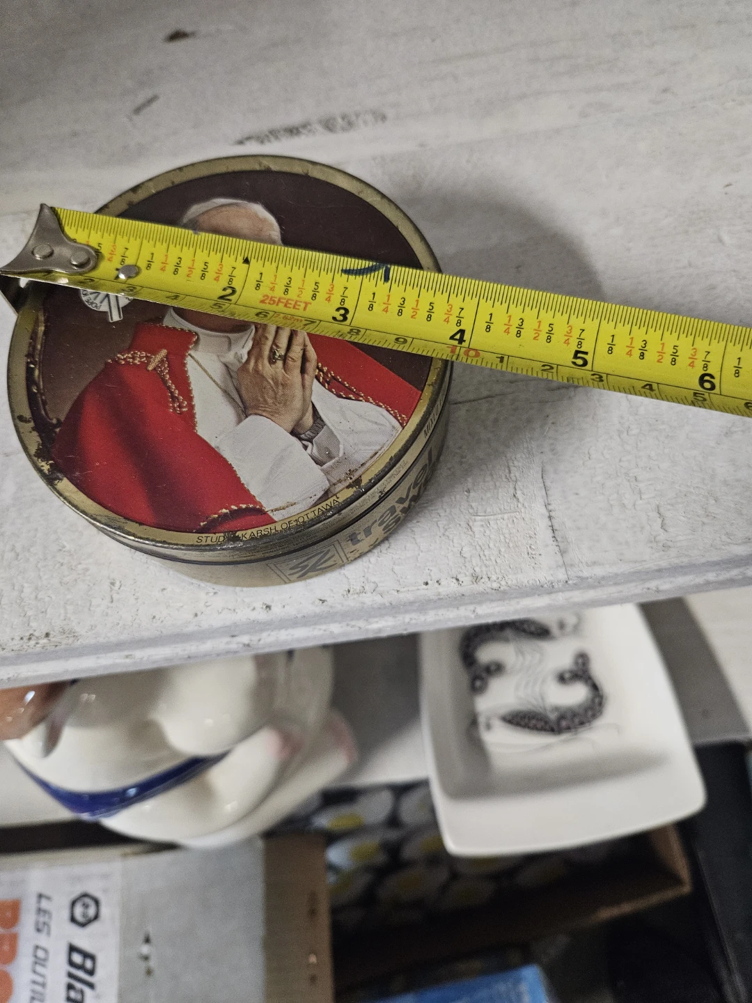 Vintage Pope John Paul II Travel Sweets Tin - photo 4