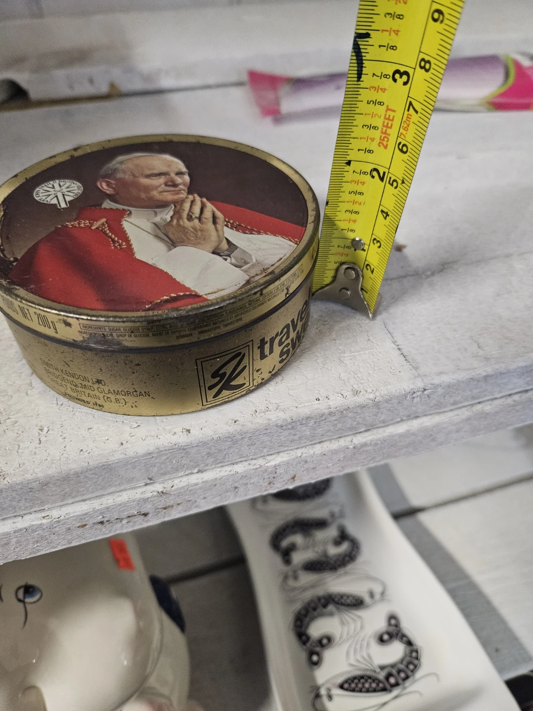 Vintage Pope John Paul II Travel Sweets Tin - photo 5