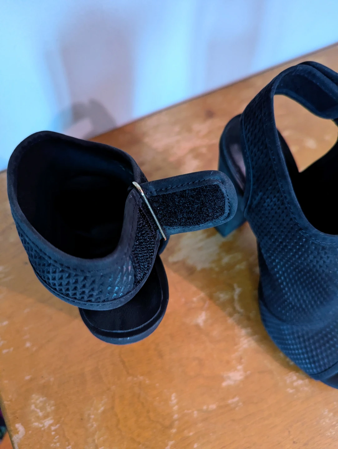 ALDO Black Peep-Toe Heeled Booties - photo 5