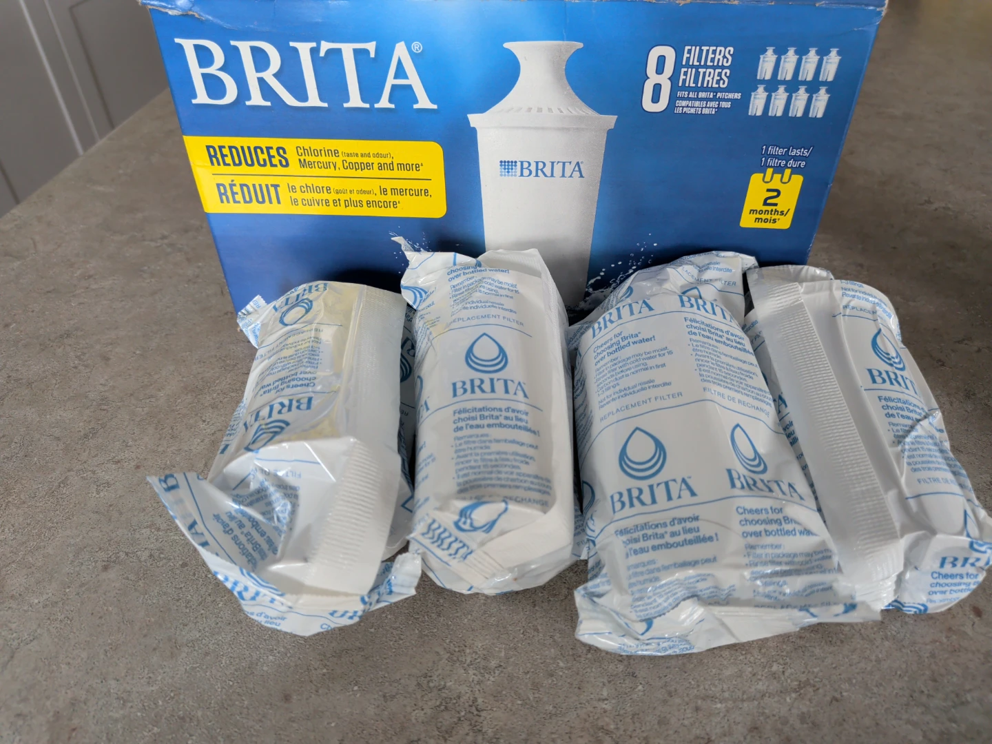 Brita Water Filter Replacements - 8 Pack