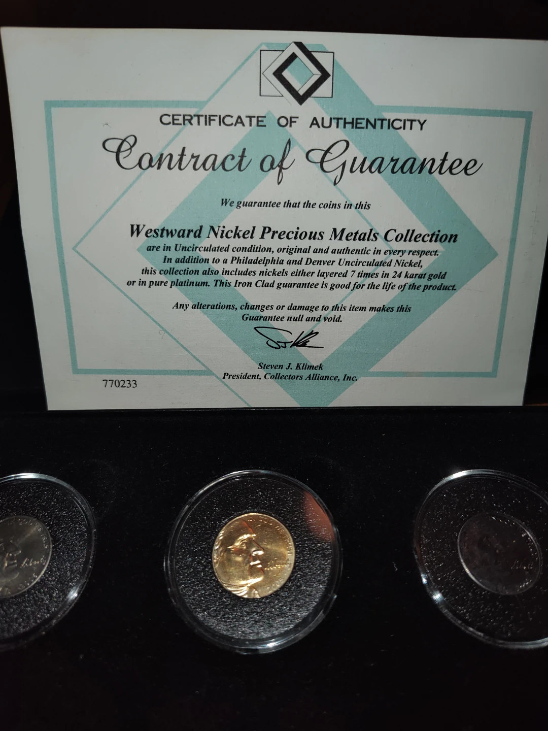 Westward Nickel Precious Metals Collection