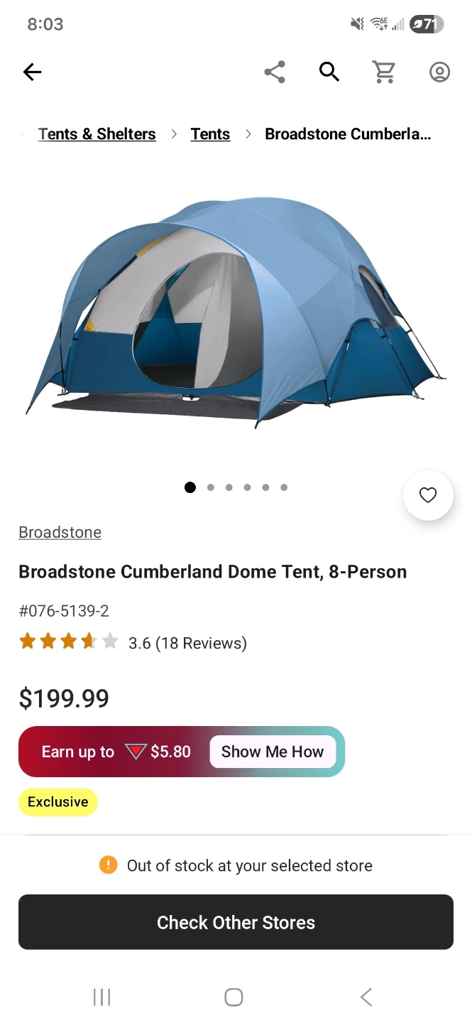 Broadstone Cumberland Dome Tent, 8-Person - photo 4