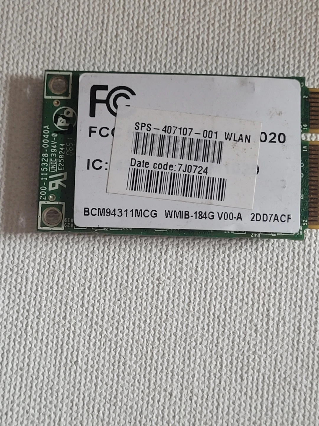 Broadcom BCM94311MCG WLAN Card SPS 407107-001