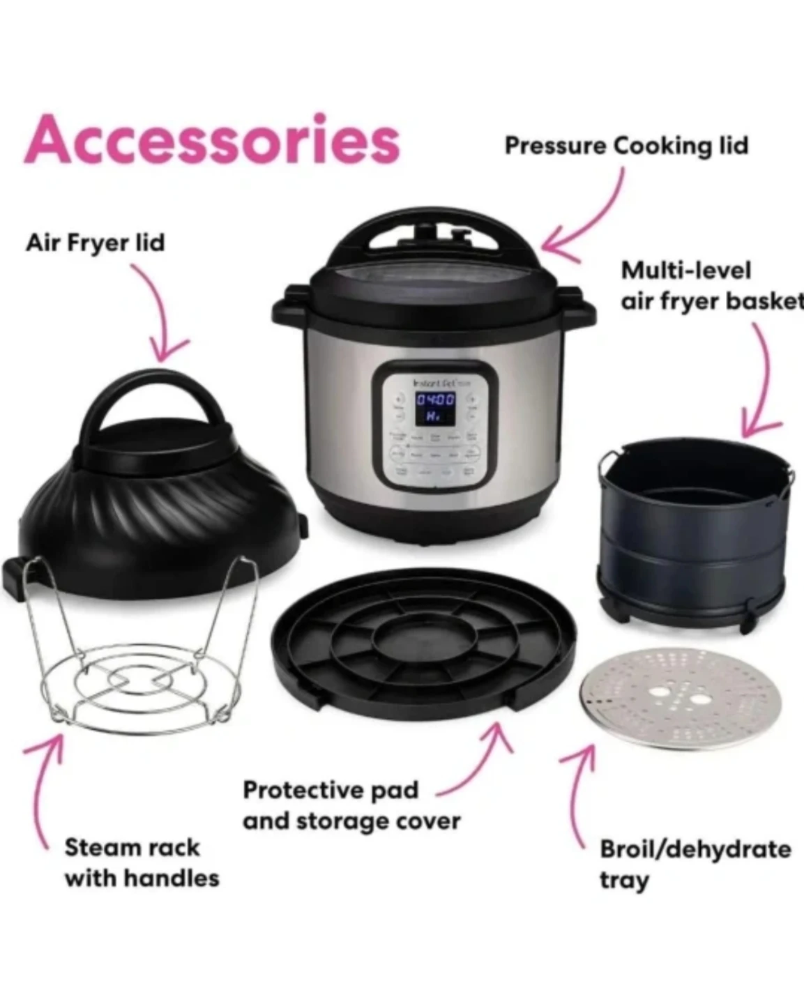 Instant Pot 11-in-1 Duo Crisp Combo - 6Qt - Black - photo 4