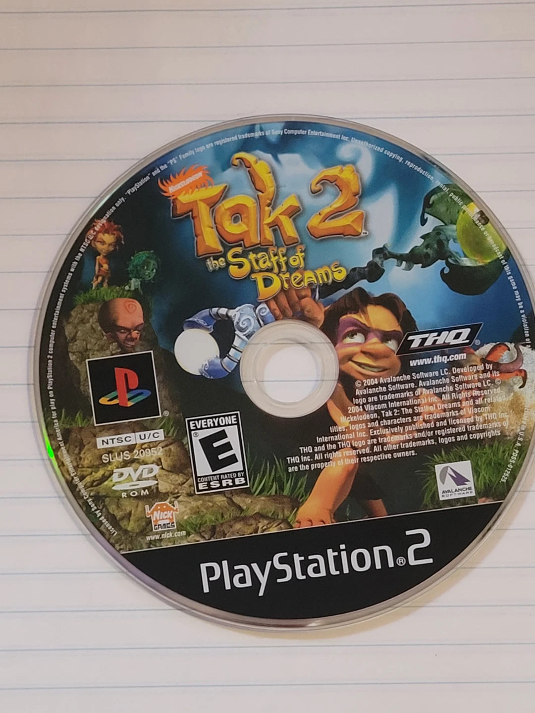 Tak 2: The Staff of Dreams - PlayStation 2 Game Disc