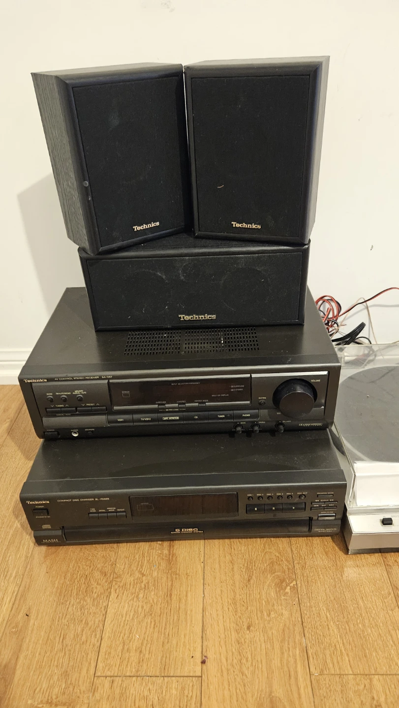 Technics Stereo System with Speakers and CEC Turntable - photo 4
