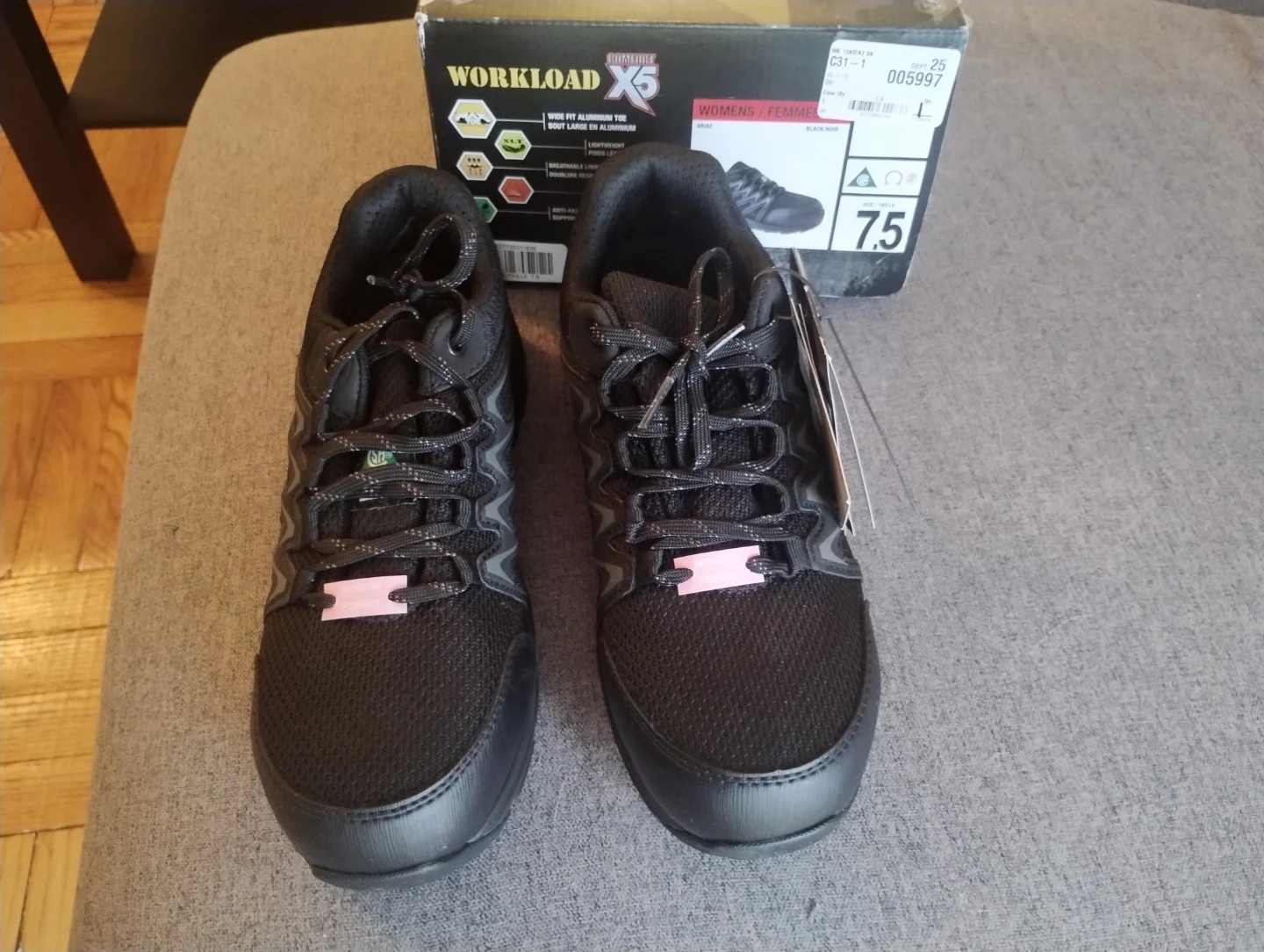 Workload X5 ARIA2 Women's Black Work Shoes Size 7.5 - photo 3