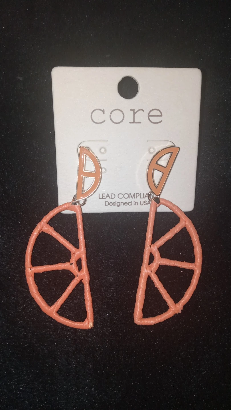 Core Orange Slice Earrings