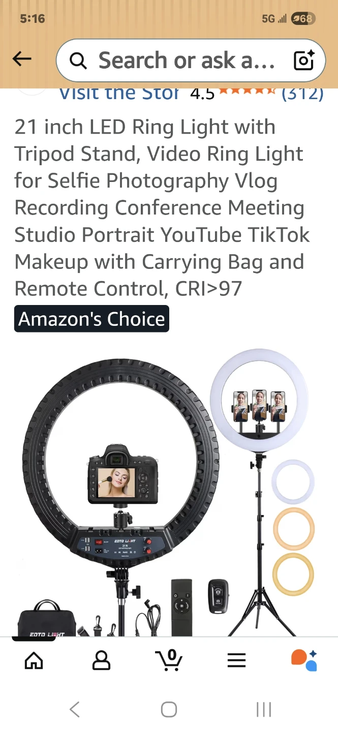18 inch Folding Ring Light with Tripod and Remote - photo 4