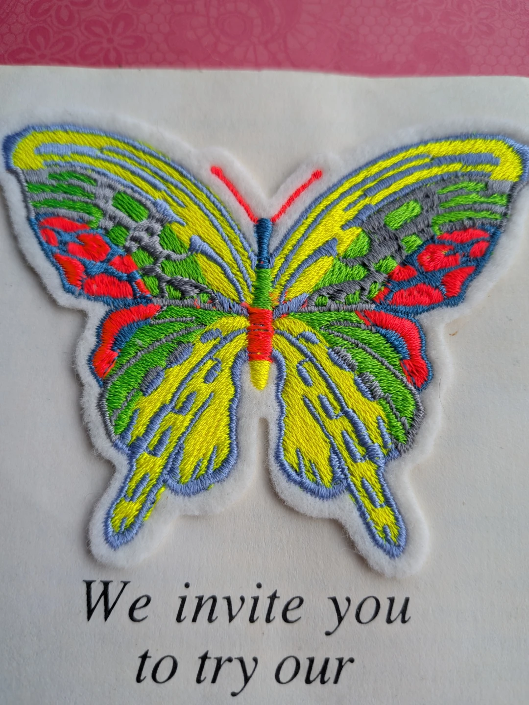 Madera Neon Threads Butterfly Patch - photo 3
