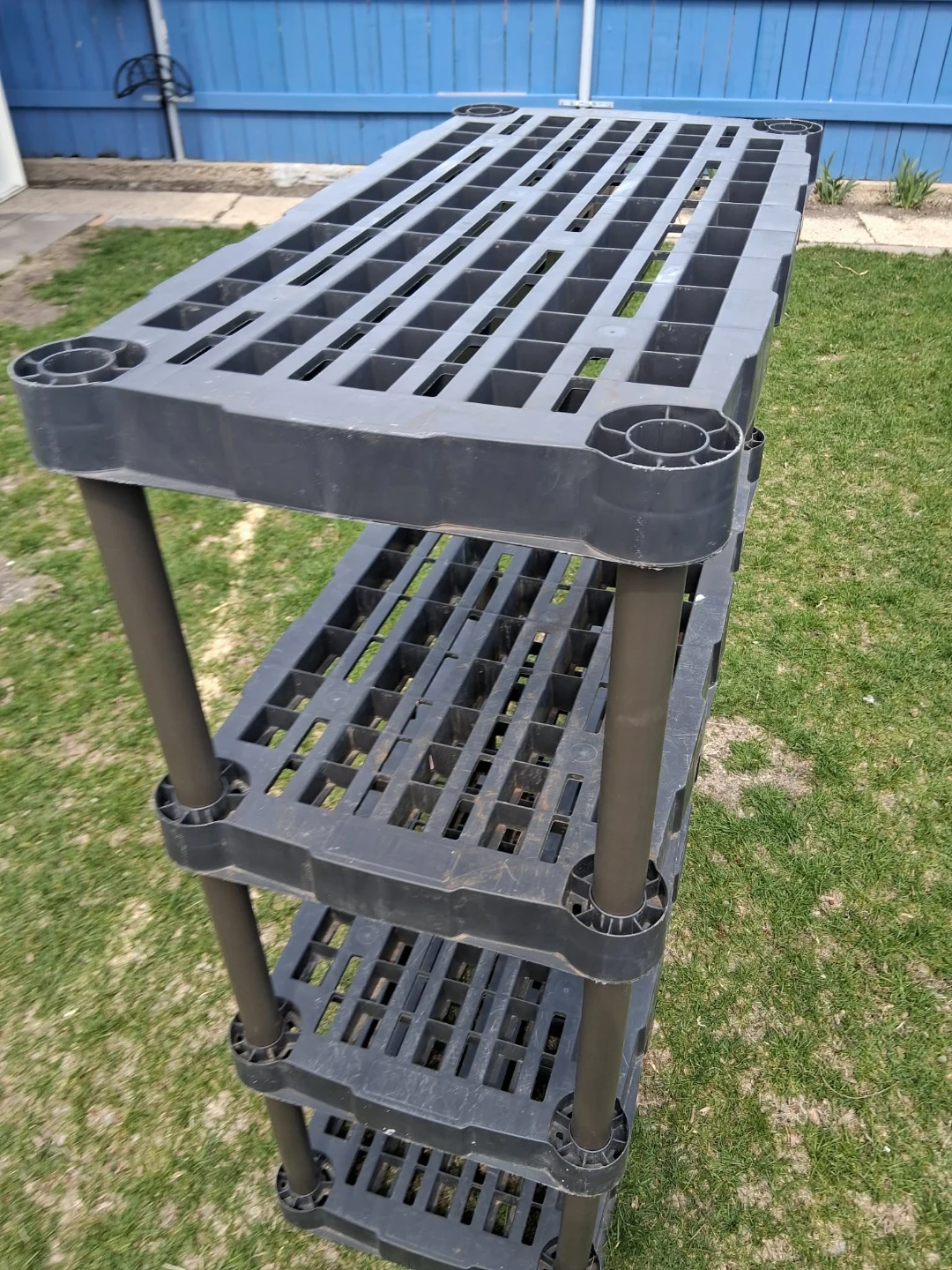 4-Tier Plastic Shelving Unit