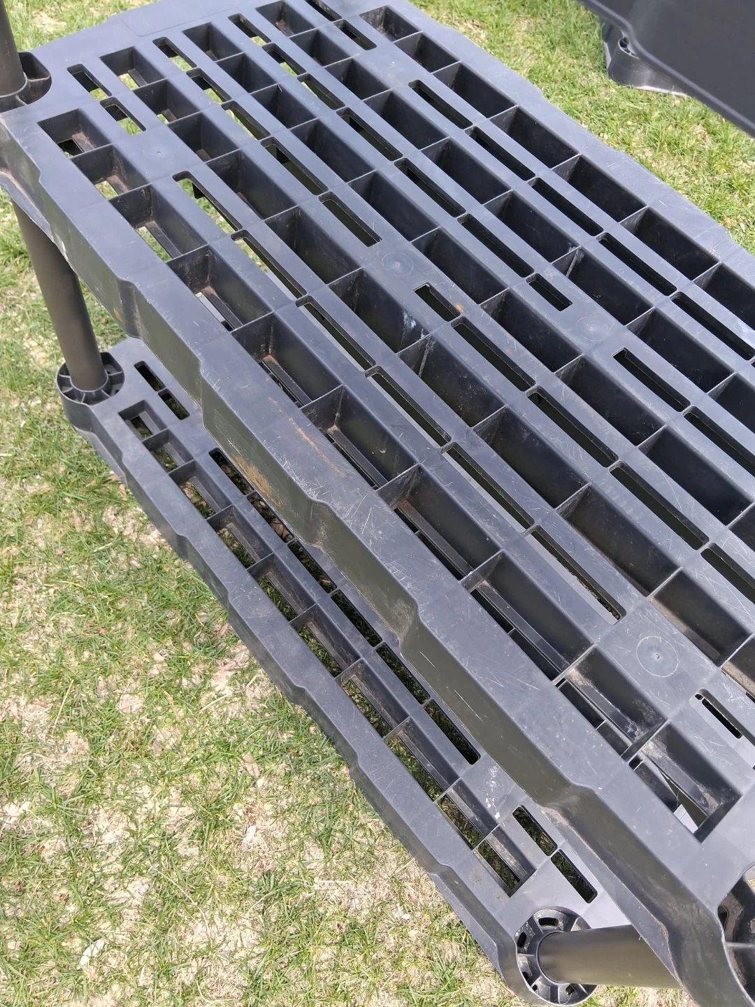 4-Tier Plastic Shelving Unit - photo 2