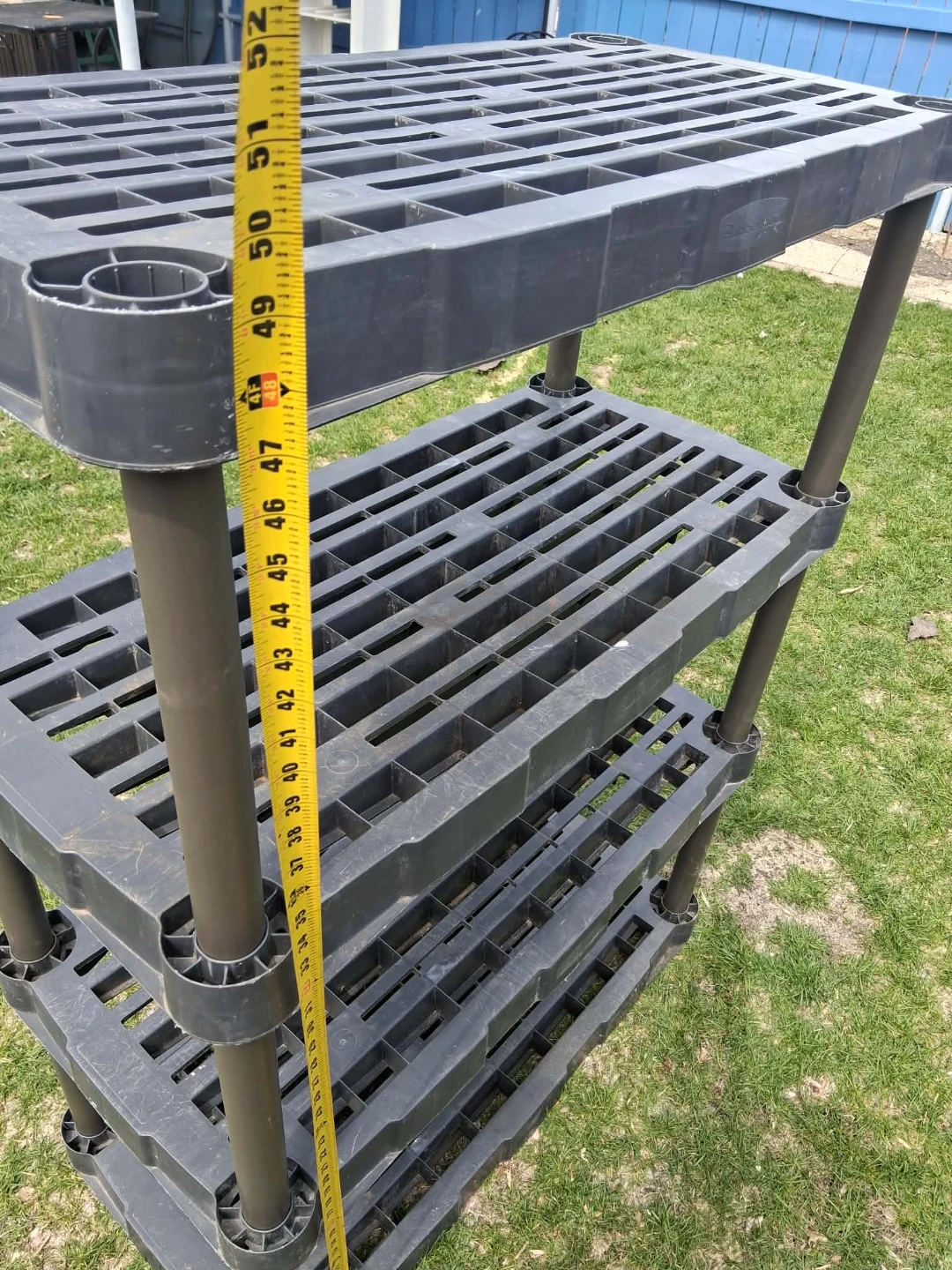 4-Tier Plastic Shelving Unit - photo 3