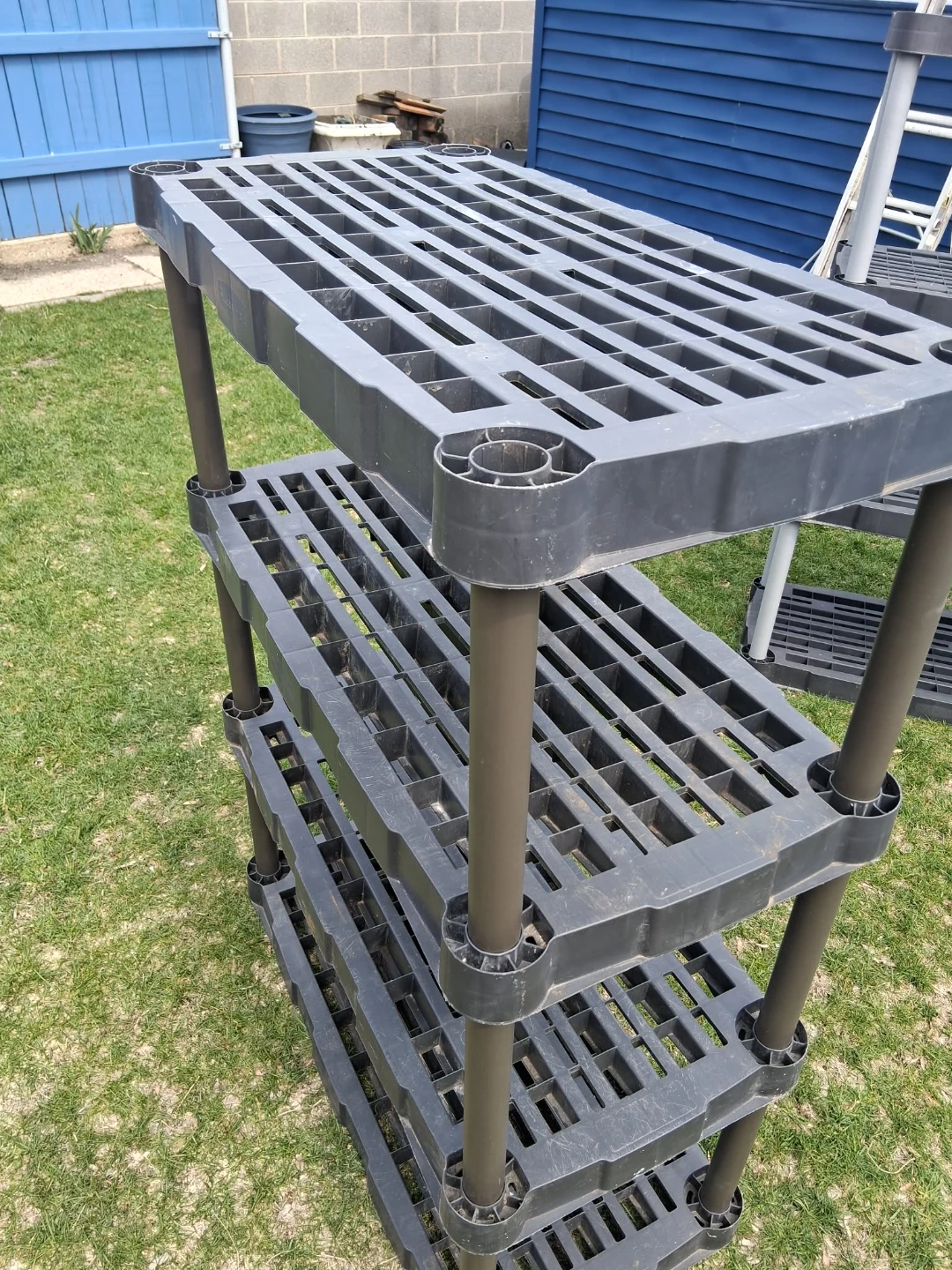 4-Tier Plastic Shelving Unit - photo 4