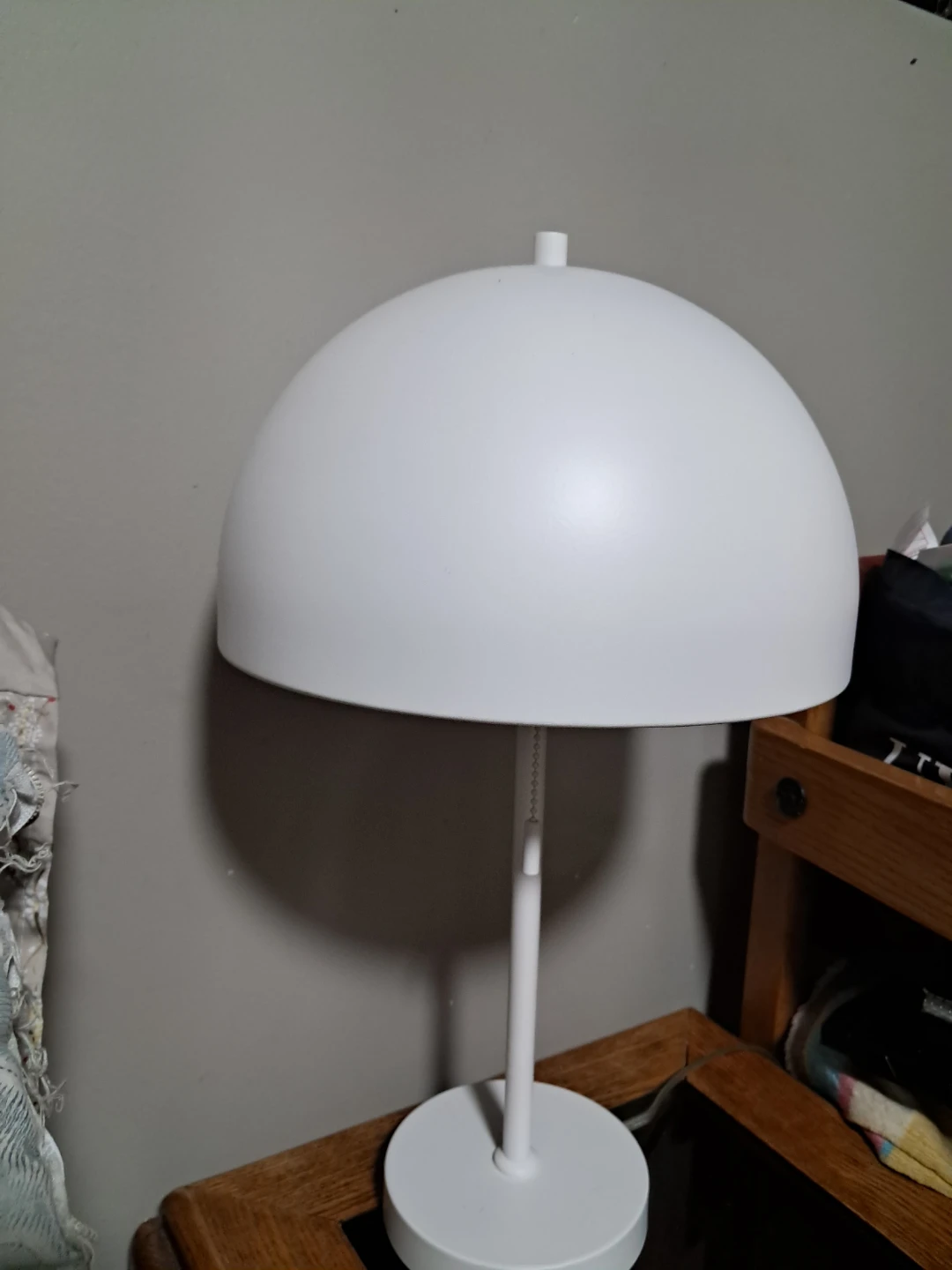 White Dome Table Lamp